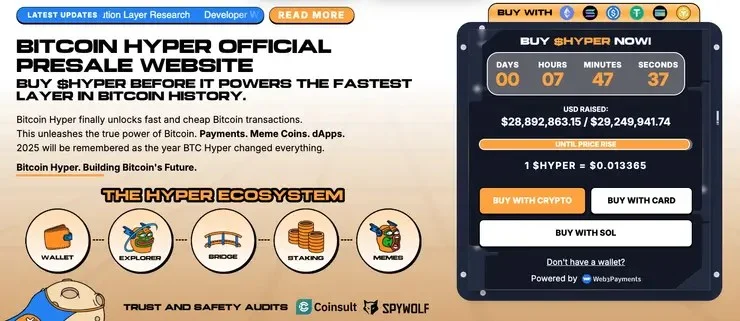 Bitcoin Hyper presale cryptocurrency