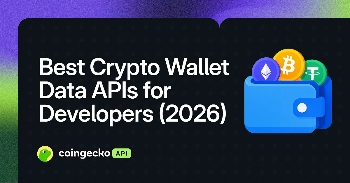 Best Crypto Wallet Data API for Developers in 2026 comparison guide covering CoinGecko and four competitor providers.
