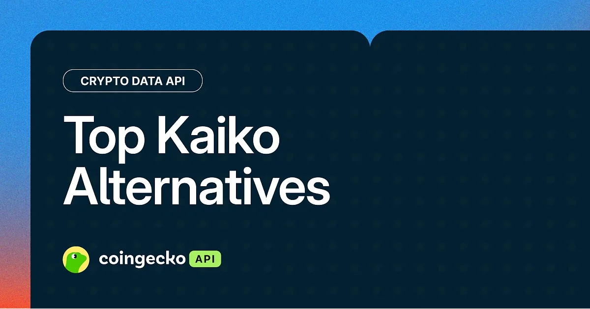 Top Kaiko Alternatives, covering crypto data API comparisons.